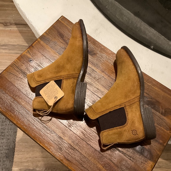 Born Tan Suede Ankle Boots - Picture 6 of 9